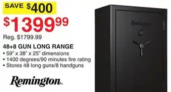 Dunham's Sports REMINGTON 48+8 GUN LONG RANGE offer