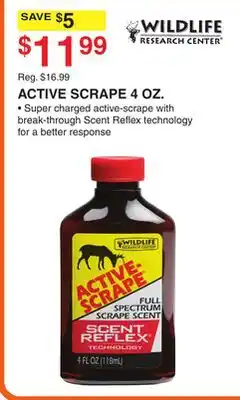 Dunham's Sports ACTIVE SCRAPE 4 OZ offer
