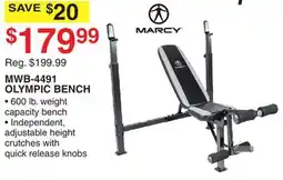 Dunham's Sports MWB-4491 OLYMPIC BENCH offer