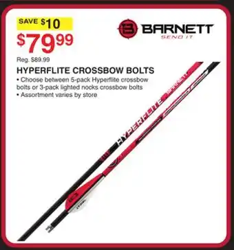 Dunham's Sports HYPERFLITE CROSSBOW BOLTS offer