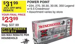 Dunham's Sports WINCHESTER POWER POINT offer
