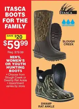 Dunham's Sports MEN'S, WOMEN'S OR YOUTH HUNTING BOOTS offer