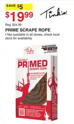 Dunham's Sports TINK'S PRIME SCRAPE ROPE offer