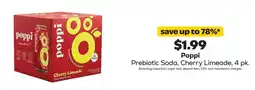 Grocery Outlet Poppi Prebiotic Soda, Cherry Limeade offer