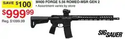 Dunham's Sports SIG SAUER M400 FORGE 5.56 ROMEO-MSR GEN 2 offer