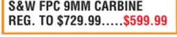 Dunham's Sports S&W FPC 9MM CARBINE offer