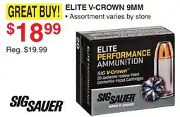 Dunham's Sports SIG SAUER ELITE V-CROWN 9MM offer