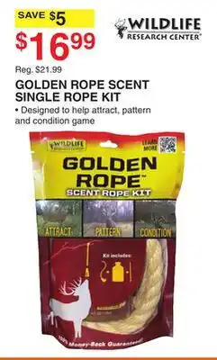 Dunham's Sports GOLDEN ROPE SCENT SINGLE ROPE KIT offer