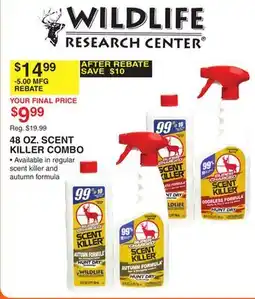 Dunham's Sports 48 OZ. SCENT KILLER COMBO offer