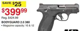 Dunham's Sports SMITH & WESSON BODYGUARD 2.0 380 offer