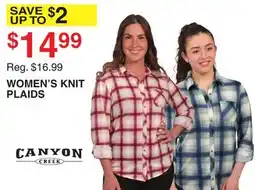 Dunham's Sports WOMEN'S KNIT PLAIDS offer
