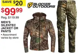 Dunham's Sports MEN'S SILENTEC JACKET OR PANTS offer