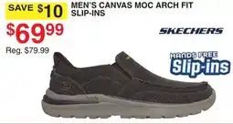 Dunham's Sports MEN'S CANVAS MOC ARCH FIT SLIP-INS offer