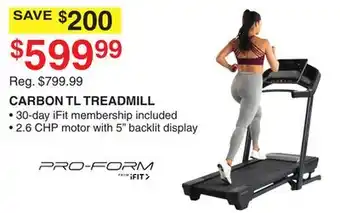 Dunham's Sports CARBON TL TREADMILL offer