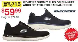 Dunham's Sports SKECHERS WOMEN'S SUMMIT PLUS OR SUMMIT ARCH FIT ATHLETIC CASUAL SHOES offer