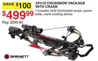 Dunham's Sports BARNETT XP410 CROSSBOW PACKAGE WITH CRANK offer