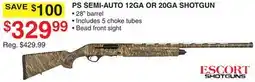 Dunham's Sports ESCORT SHOTGUNS PS SEMI-AUTO 12GA OR 20GA SHOTGUN offer