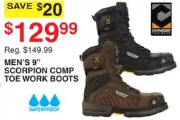 Dunham's Sports CHINOOK MEN'S 9 SCORPION COMP TOE WORK BOOTS offer