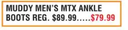 Dunham's Sports MUDDY MEN'S MTX ANKLE BOOTS offer