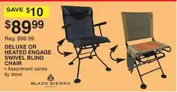 Dunham's Sports DELUXE OR HEATED ENGAGE SWIVEL BLIND CHAIR offer