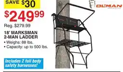 Dunham's Sports 18' MARKSMAN 2-MAN LADDER offer