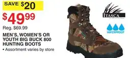 Dunham's Sports MEN'S, WOMEN'S OR YOUTH BIG BUCK 800 HUNTING BOOTS offer