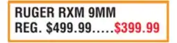Dunham's Sports RUGER RXM 9MM offer
