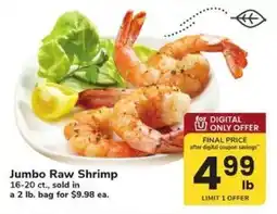 Safeway Jumbo Raw Shrimp offer