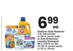 Safeway OxiClean Stain Remover or Arm & Hammer Laundry Detergent offer