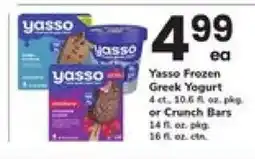 Safeway Yasso Frozen Greek Yogurt offer
