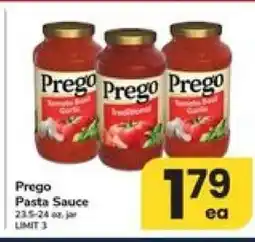 Safeway Prego Pasta Sauce offer