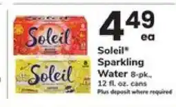 Safeway Soleil Sparkling Water offer