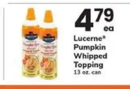 Safeway Lucerne Pumpkin Whipped Topping offer