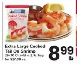 Safeway Extra Large Cooked Tail On Shrimp offer