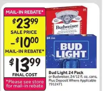 Stop&Shop Bud Light 24 Pack offer