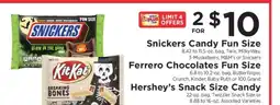 ShopRite Snickers Candy Fun Size offer