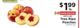 ShopRite Tree Ripe Peaches offer