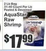 Key Food AquaStar Raw Shrimp offer