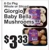 Key Food Giorgio Baby Bella Mushrooms offer