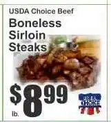Key Food Boneless Sirloin Steaks offer