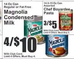 Key Food Magnolia Condensed Milk offer