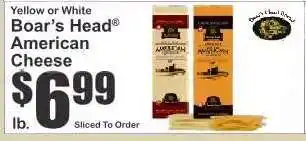 Key Food Boar's Head American Cheese offer