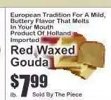 Key Food Red Waxed Gouda offer