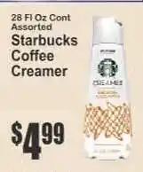 Key Food Starbucks Coffee Creamer offer