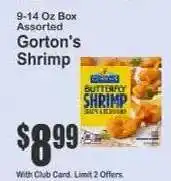 Key Food Gorton's Shrimp offer