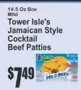 Key Food Tower Isle's Jamaican Style Cocktail Beef Patties offer