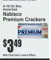 Key Food Nabisco Premium Crackers offer