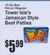 Key Food Tower Isle's Jamaican Style Beef Patties offer