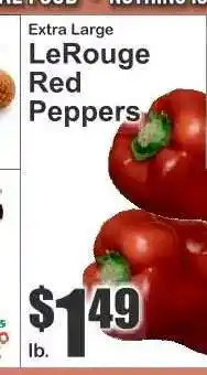 Key Food LeRouge Red Peppers offer