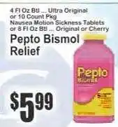 Key Food Pepto Bismol Relief offer
